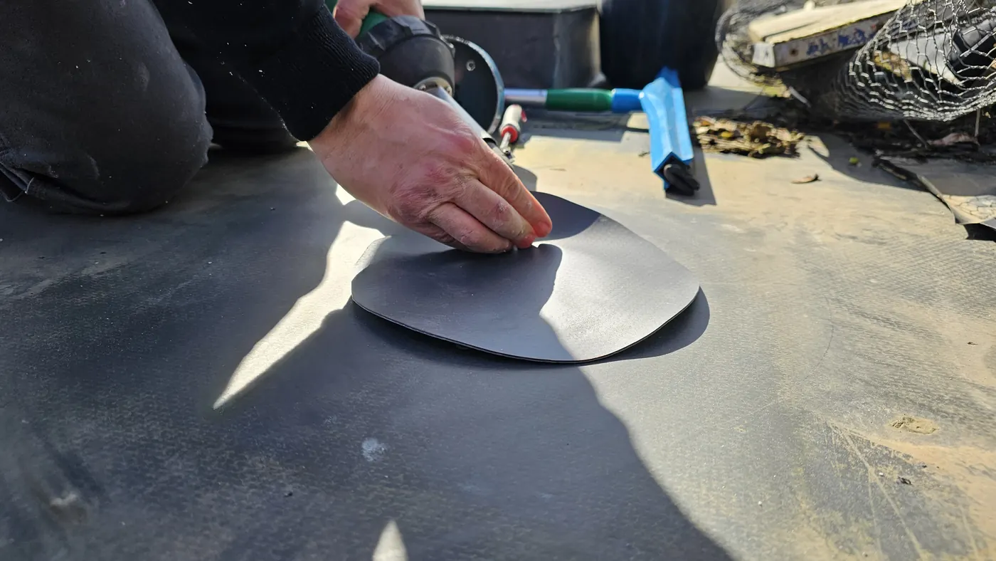Completed sensor placement on the roof